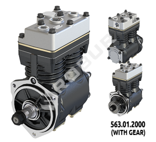 AIR COMPRESSOR 78MM DOUBLE RENAULT KERAX/PREMIUM/MAGNUM/SISU 563.01.1000