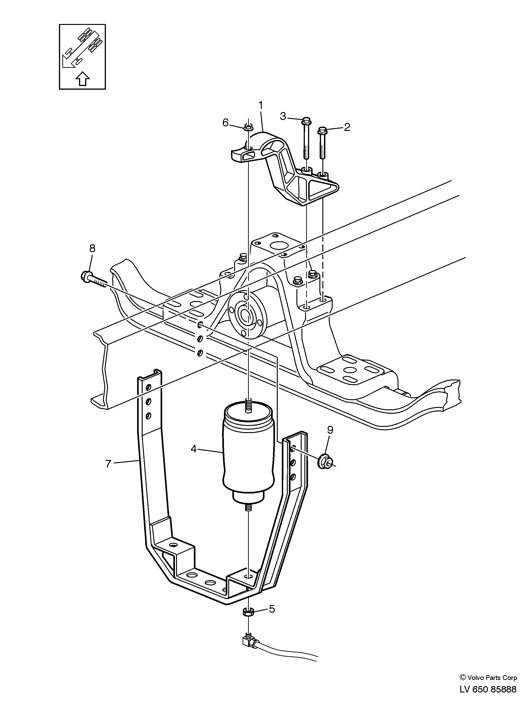 AIR BELLOW TERIUS VOLVO 20534646