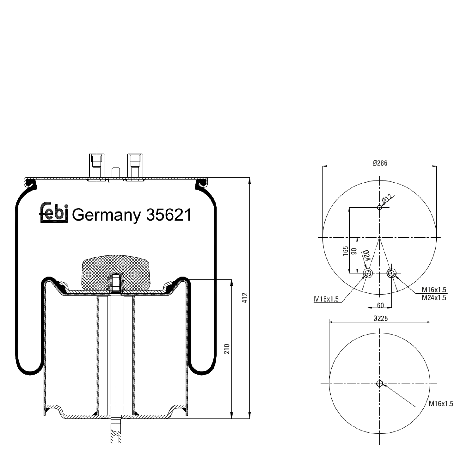 AIR BELLOW DIFF RENAULT 5010294307