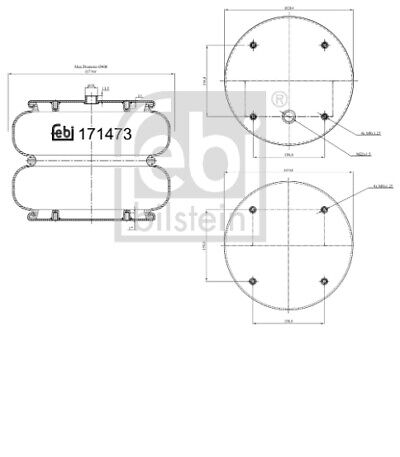AIR BELLOW TERIUS FIGURE 8 DAF 1628472