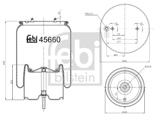 AIR BELLOW DIFF SCANIA 1543691