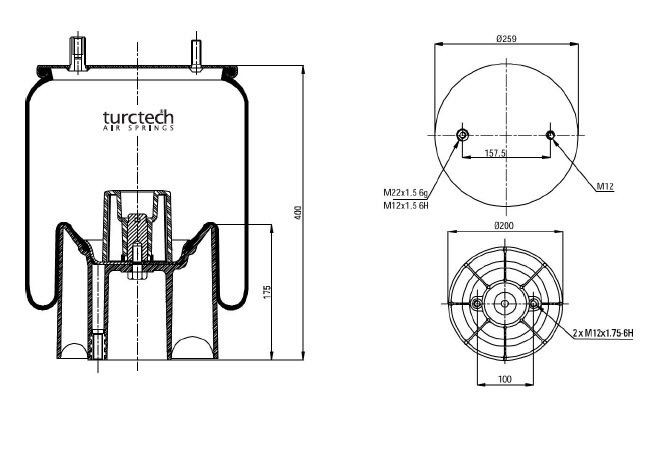 AIR BELLOW TERIUS ACTROS 4157NP05