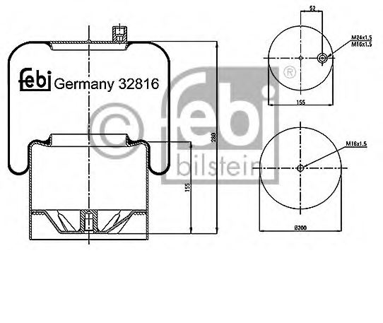 AIR BELLOW DIFF ACTROS/AXOR 9423200121