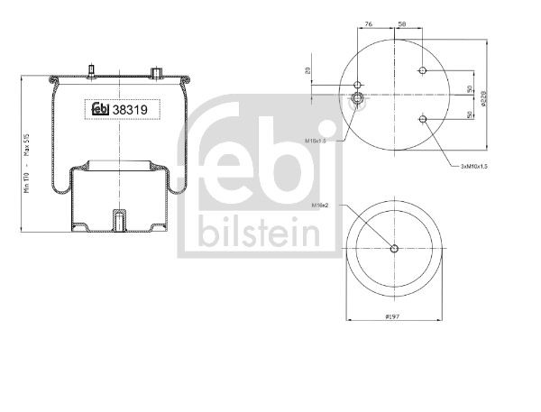 AIR BELLOW DIFF DAF/ROR 1697684